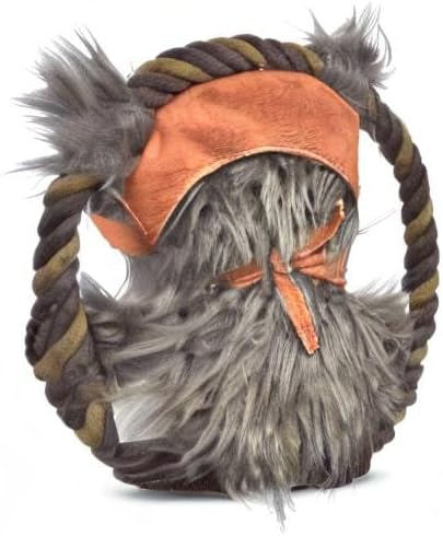 STAR WARS for Pets Dog Toy Ewok Plush Rope Frisbee Dog Toy | Plush Squeaky Pet Toy | Adorable Toys for All Dogs, Official Product