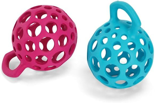 Leaps & Bounds Cage Ball with Handle Dog Toy, Medium