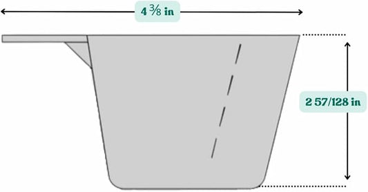 5 Oz. (2/3 Cup | 150 mL) Scoop for Coffee, Protein Powder, Pet Food, Spices, Grains and Dry Goods – Plastic Food-Grade, BPA-Free Measuring Cup (Pack of 100)