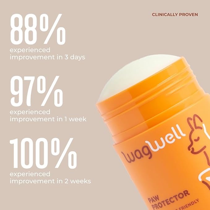 WagWell Paw Protector Dog Paw Balm | Lick-Safe, Vet-Approved Paw & Nose Balm | Microbiome-Friendly, Dermatologist Tested | Hot Pavement & Cold Weather Protection | To Hydrate, Condition & Protect Paws