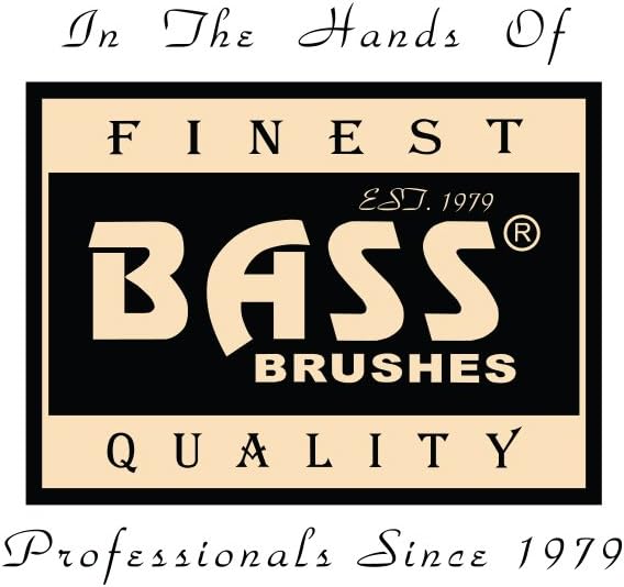 Bass Brushes | The Hybrid Groomer | Shine & Condition Pet Brush | Patented & Award Winning Pet Brush | Natural Bristle + Alloy Pin | Pure Bamboo Handle | Small Oval | Dark Finish | Model A13-DB