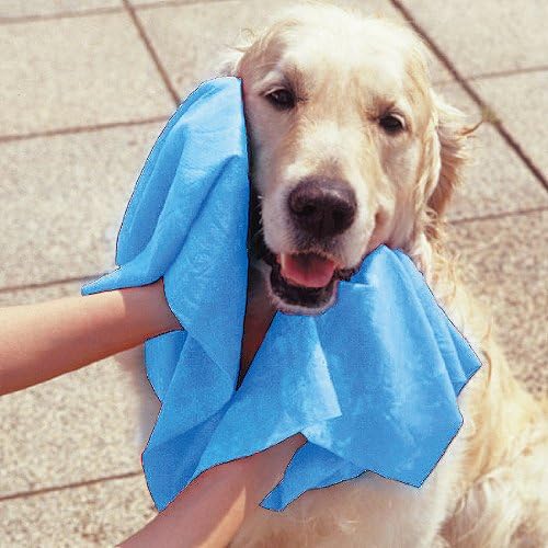 Aion Super Absorbent Pet Towel Thick Size Blue