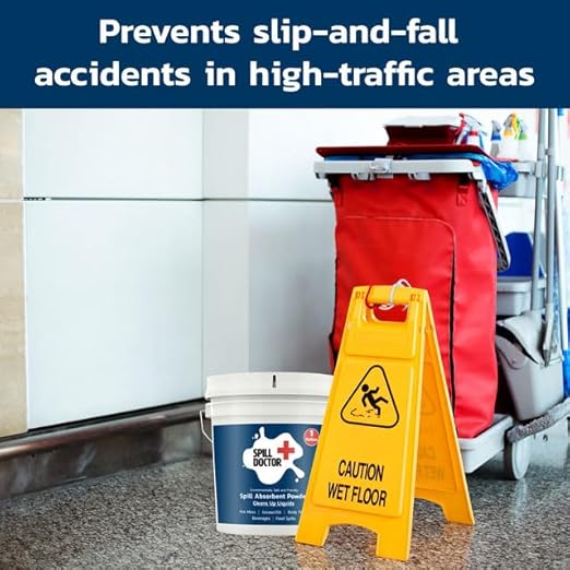 Absorbent Powder for Liquid Spills, Pet Accidents, Grease, Oil and Biohazards - A Quick Cleaning Solution for Home, Industrial, and Commercial Use