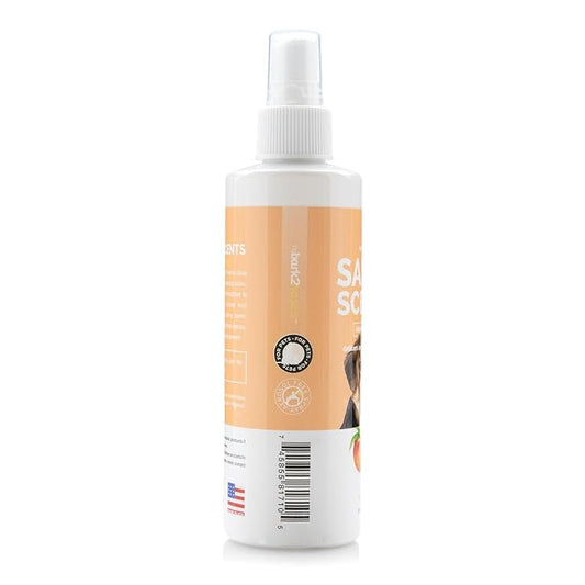 Bark2Basics Salon Scents Pet Grooming Cologne Spray - 8 oz, Natural Professional Grade Perfume for Dogs and Cats, Long Lasting, Deodorizing, Made in USA (Peach Fizz)