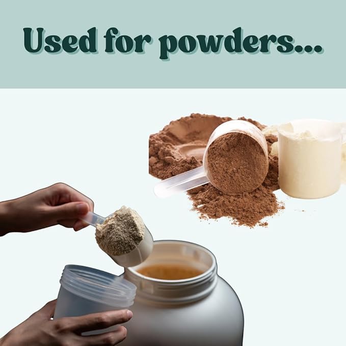 1 Cup (8 Oz. | 250 mL) Scoop for Coffee, Protein Powder, Pet Food, Spices, Grains and Dry Goods – Plastic Food-Grade, BPA-Free Measuring Cup (Pack of 100)
