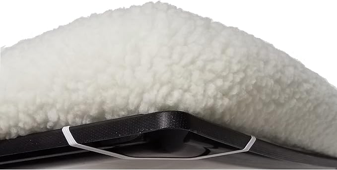 MidWest Homes for Pets QuietTime XXS Dog Bed – White Fleece Bolster, Ultra-Soft and Machine Washable, Fits 18-Inch Crates and Carriers, for Small Dogs and Cats