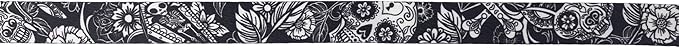 Wolfgang Heavy Duty, Adjustable Dog Collar with Quick Release Nylon Buckle for Walking & Training, LosMuertos Print, Large