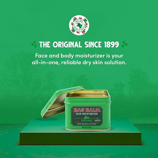 Bag Balm Vermont's Original for Dry Chapped Skin Conditions - Hand & Body (4 Ounce (Pack of 3))
