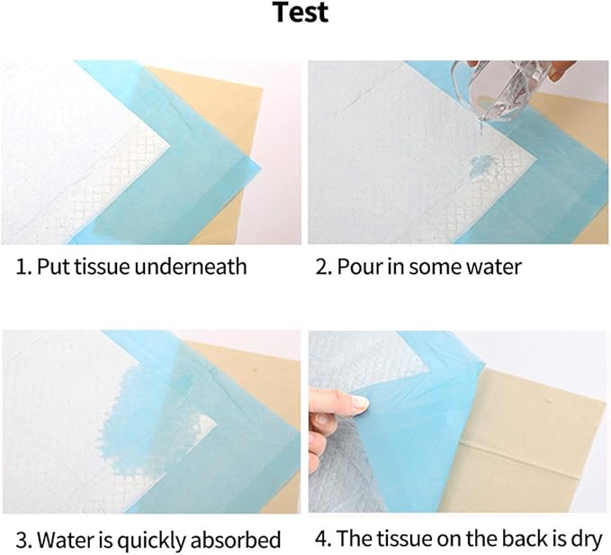 Amakunft Rabbit Pee Pads, Pet Toilet/ Potty Training Pads, Super Absorbent Guinea Pig Disposable Diaper for Hedgehog, Hamster, Chinchilla, Cat, Reptile and Other Small Animal (20pcs-18 x13, Blue)