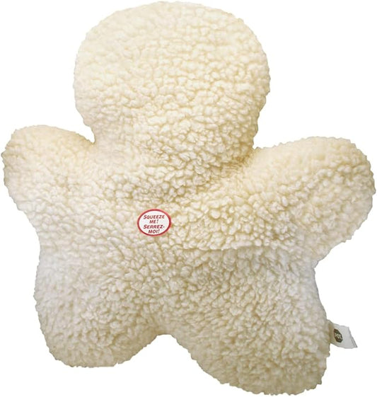 SPOT 8in Vermont Style Fleece Chewman Dog Toy – Soft Plush Squeaky Comfort Toy for Small & Medium Dogs and Puppies – Safe for Light Chewers – No Plastic Parts – Calming Cuddly Pet Toy