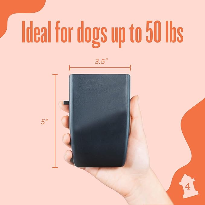 Loovipet® Carryit® Premium Patented Pet Waste Carrier, Locks in Odors, Carry Bagged Waste to Trash Can, Walk Hands-Free, Amazing Dog Poop Holder with Bag Dispenser, Belt Clip, Leash Clip (Dusk)