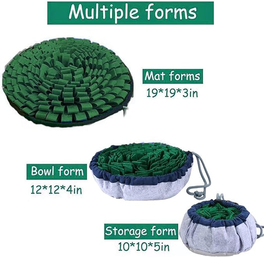 Snuffle Mat for Dogs Cognitive Dog Toys Puzzle Feeders Interactive Pet Enrichment for Mental Stimulation,Sniff Mat Helps Slow Eating and Keeping Puppy & Cats Mentally Active & Entertained