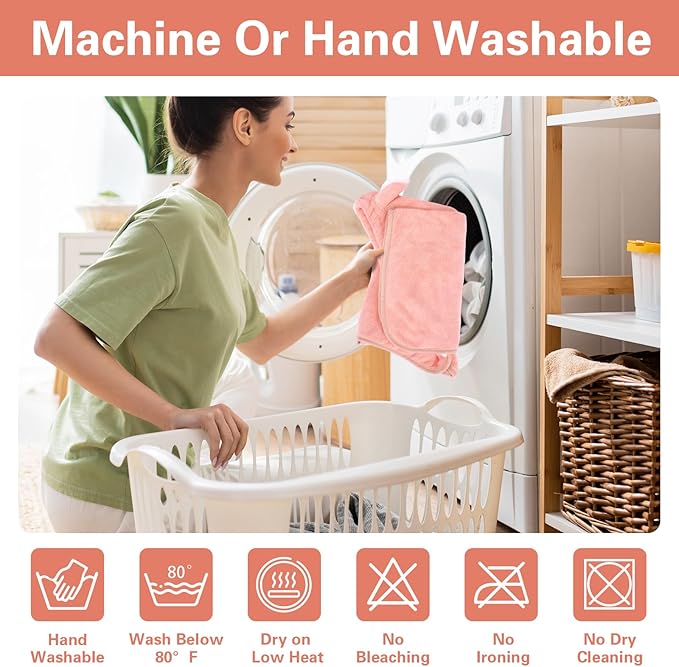 Pet Bathrobe Towel Dog Cat Drying Coat Super Absorbent Cute Dogs Bath Towel Hooded Robe Adjustable Collar & Belly Strap for XSmall to XLarge Pets (Coralpink, Large)