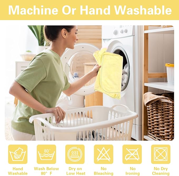 Pet Bathrobe Towel Dog Cat Drying Coat Super Absorbent Cute Dogs Bath Towel Hooded Robe Adjustable Collar & Belly Strap for XSmall to XLarge Pets (Yellow, Large)