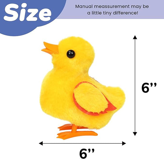 Hopearl Walking Duck Pet Quack Duckling Interactive Electronic Plush Toy Farm Animals Animated Gifts for Toddlers Birthday, Yellow, 8''
