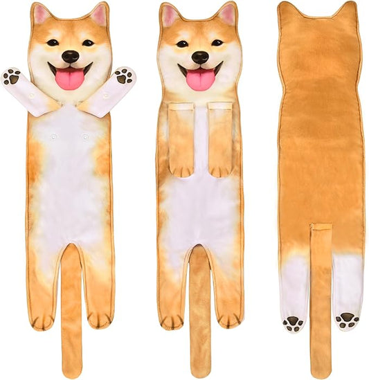 AGRIMONY Funny Shiba Inu Dog Hand Towels for Kitchen Bathroom - Dog Mom Dad Gifts for Women Men Teens Kids-Easter Mothers Fathers Days Valentines Housewarming Birthday Gifts for Animal Lovers