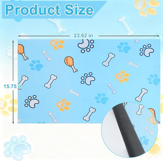 Dog Grooming Table Mat Pad Non-Slip - 23.62 x 15.75 Inch, Pet Grooming Table Mat for Grooming Dogs at Home, Pet Salon Bath Mat for Pets Grooming Table, Fit for Dog & Cat Enthusiasts