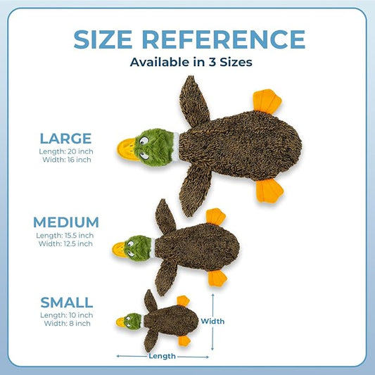 Best Pet Supplies Squeaky Dog Toys with Soft Durable Fabric for Small, Medium and Large Pets Interactive Toy for Indoor Play, Supports Active Biting and Play - 4 Figures, Medium