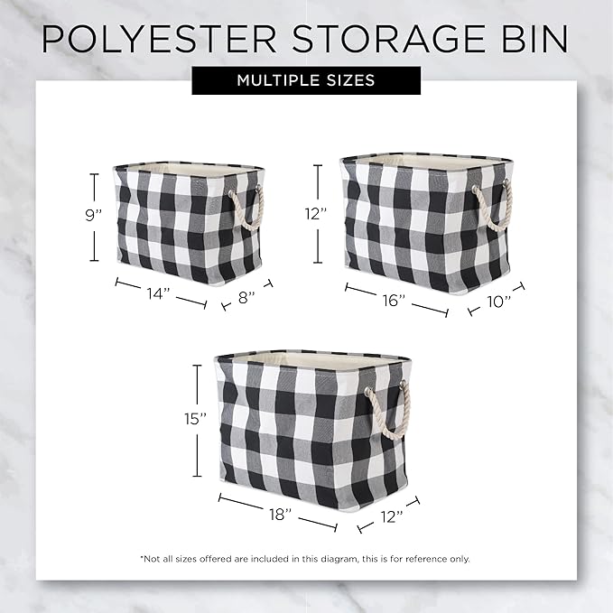 Bone Dry Pet Storage Collection Paw and Bone Print, Medium Rectangle, 16x10x12, Dark Brown