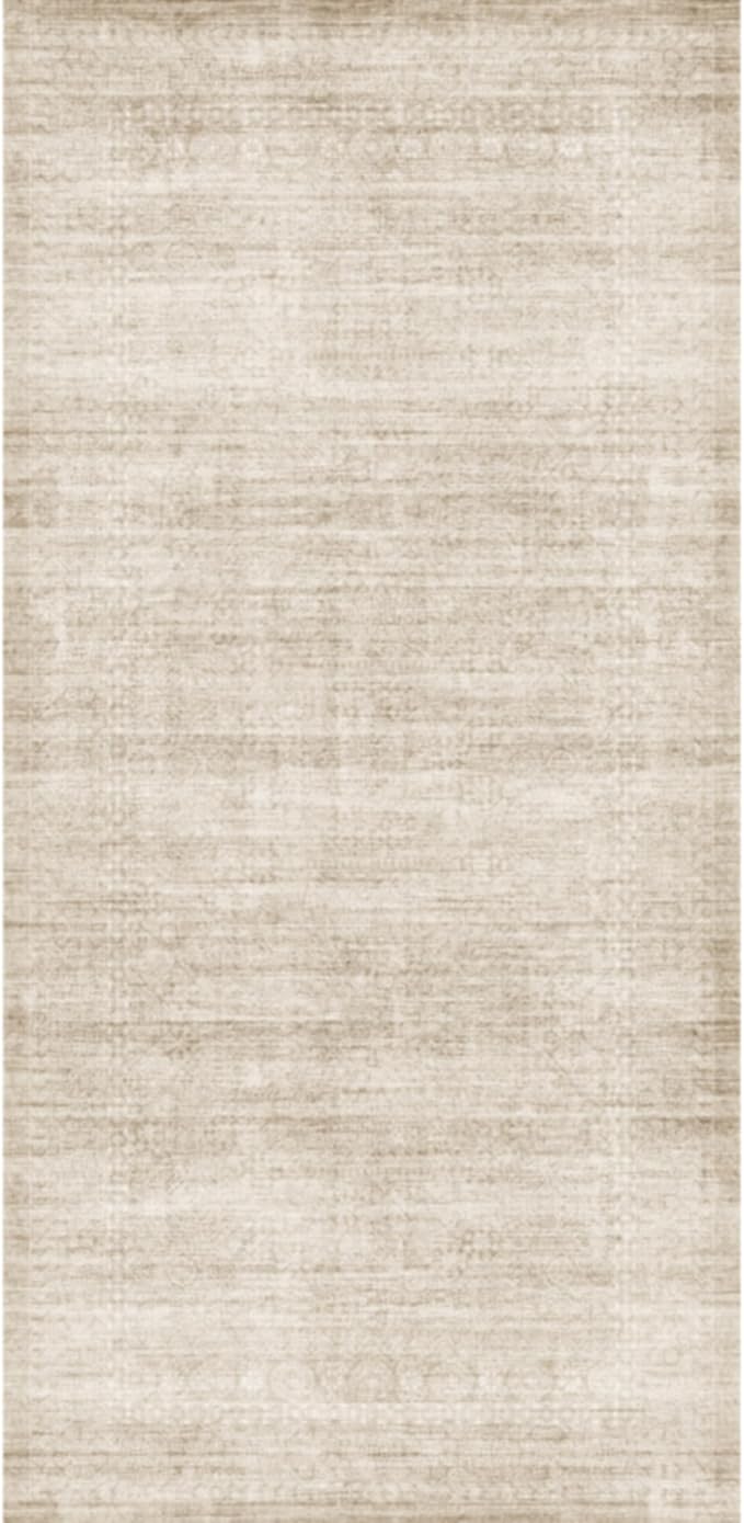 Washable 3x4 Entryway Area Rugs: Abstract Water-Resistant Kitchen Rug Indoor Low Pile Nursery Room Carpet Anti-Slip Netural Bathroom Runner Rug Soft Beside Floor Mat for Bedroom(3x4,Neutral/Beige)