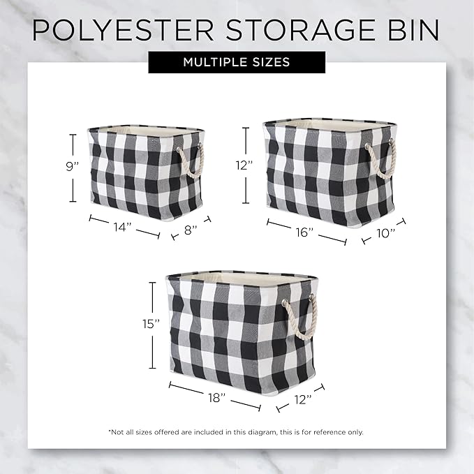 Bone Dry Pet Storage Collection Striped Paw Patch Bin, Medium Rectangle, Brown
