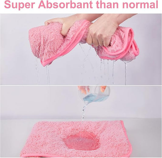 Bienbee Dog Bathrobe, Quick Drying Super Absorbent Dog Robes for After Bath, Warm Keeping Dogs Towel, Dogs Bath Supplies, Pink XL
