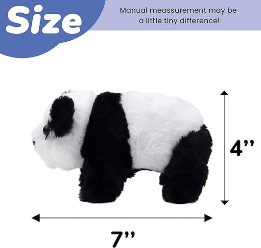 Hopearl Crawling Panda Interactive Electronic Pet Plush Toy with Sounds and Movements Animated Shaking Head Gifts for Toddlers Birthday, 7''