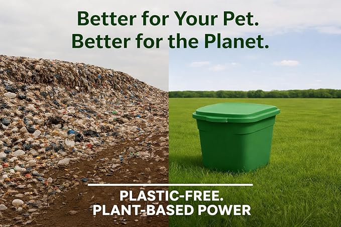 MossyPaws Biobased Dog Poop Bags – 360 Count (24 Rolls) – Plant-Based, Leak-Proof, Durable – Eco-Friendly Pet Waste Bags with Recyclable Packaging – 9x13 Inch – Fits All Dispensers