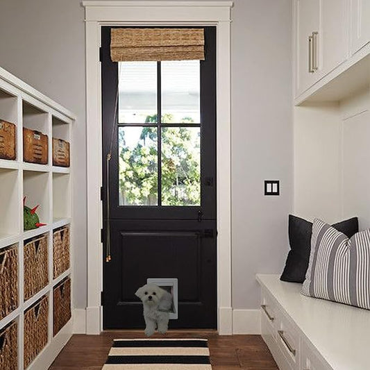Ideal Pet Products Designer Series Plastic Pet Door with Telescoping Frame, Small, 5"" x 7" Flap Size
