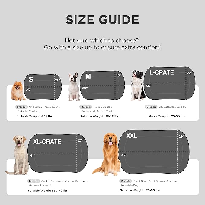 Bedsure Washable Dog Crate Pad for Medium Dogs, Anti-Slip Puppy Kennel Dog Bed for Crate - Ultra Soft Fleece Flat Thin Pet Mat (Not Chew Proof), Grey 29"x18"