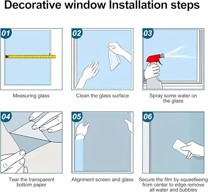 Privacy Window Film Cat Design Decorative Window Cling Stained Glass Style Static Cling Glass Sticker for Kitchen Bathroom Entry Door Panel 17.7 x 39.3 Inch