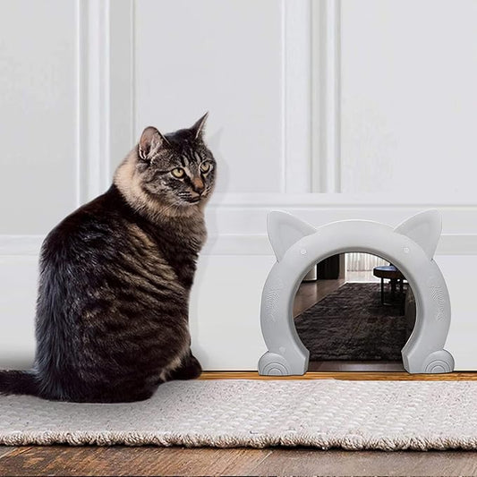 Cat Door for Interior Door,Hidden Pet Litter BoxPet Door for Cats up to 25 lbs Pet Box,Pass Through Opening 8.46x7.87 in(XL)