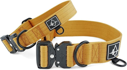 Made to ROAM Premium Dog Collar - Adjustable Heavy Duty Nylon Collar with Quick-Release Metal Buckle (Michigan Autumn, Classic Size 0)