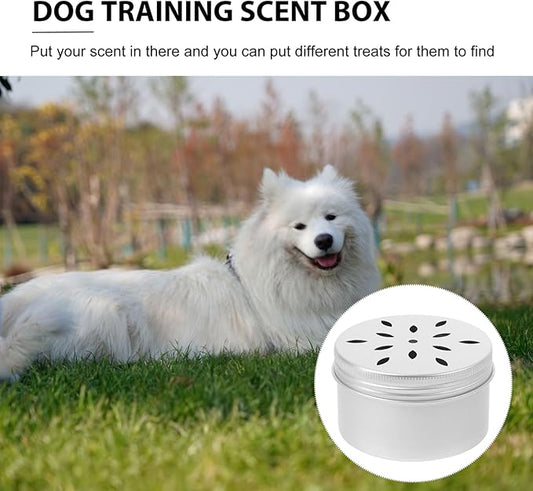 FRCOLOR Dog Scent Training Case 2.67X2.67X1.37In Dog Nose Work Training Tool Pet Scent Box for Agility and Behavior
