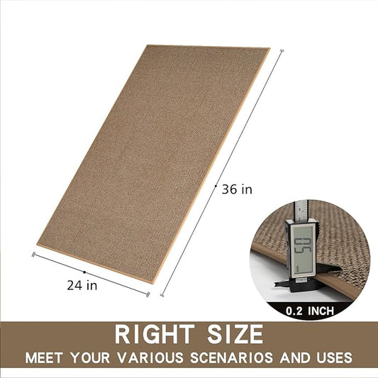 Kitchen Mat 1 PCS, Cushioned Non Slip Rugs for Kitchen Floor, Absorbent Runner Comfort Standing Mats Washable for Kitchen, Office, Home (Brown, 24"x36")