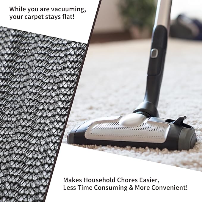 PureFit 5x8 Rug Pad Gripper for Hardwood Tile Floors Carpet, Anti Slip Rug Grips, Dual Dense Non Slip Rug Pads Mats