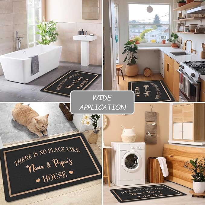 Custom Doormat with Family Name - Personalized Entryway Door Mat Front Door Mat for Outdoor Decor Entrance Mat Housewarming Gift with Anti-Slip Backing