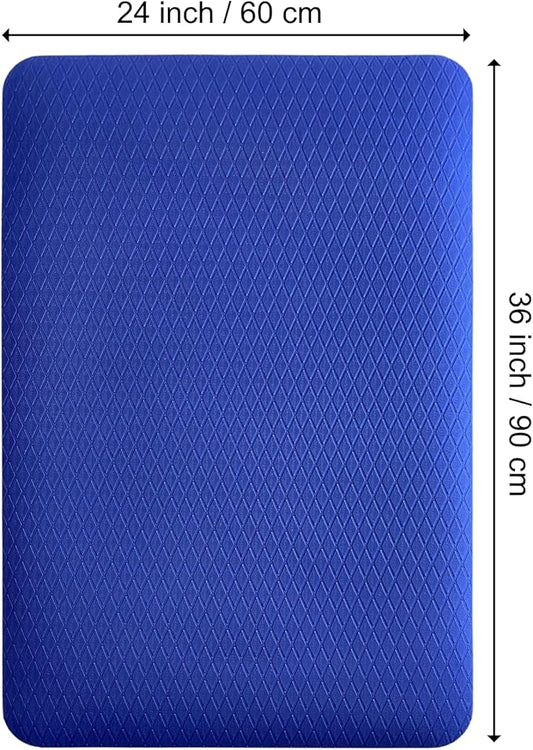 Seagull Multipurpose Foam Rubber Pet Grooming Table Mat 24 x 36 Inch Dog Grooming Mat for Table Cat Grooming Mat Dog Bath Mat Pet Vet Mat Non Slip Soft Waterproof Blue