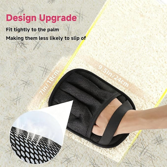 3 PCS Pet Hair Removal Glove and Pet Grooming Glove Kit for Cats & Dogs, Pet Hair Gloves & Dog Washing Gloves ,Reusable Magic Brush Pet Hair Remover Tool for Laundry,Carpet,Car Seat,Couch