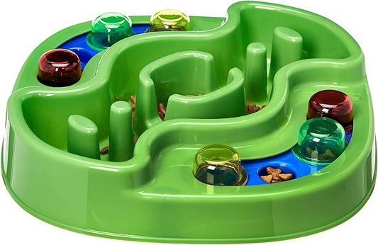 Amazon Basics Pet Activity Center and Feeder, Green