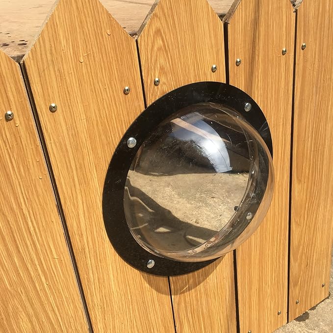 Dog Fence Window - Clear View Dome Pet Peek Window - 12.4in for Dog/cat/Horse,Even Children (2 Pack)