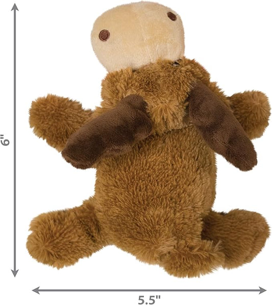 KONG Cozie Marvin Moose - Cute Dog Plush Toy for Indoor Play - Soft Chew Toy & Snuggle Buddy - with Squeaker, Durable Design & Minimal Stuffing - for Small Dogs