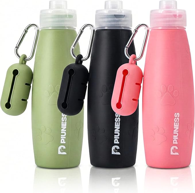 Ultimate 2-in-1 Dog Walk Essential – Portable Pee Cleaning Bottle + Detachable Poop Bag Dispenser (Green)