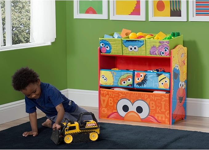 Sesame Street 6 Bin Design and Store Toy Organizer by Delta Children