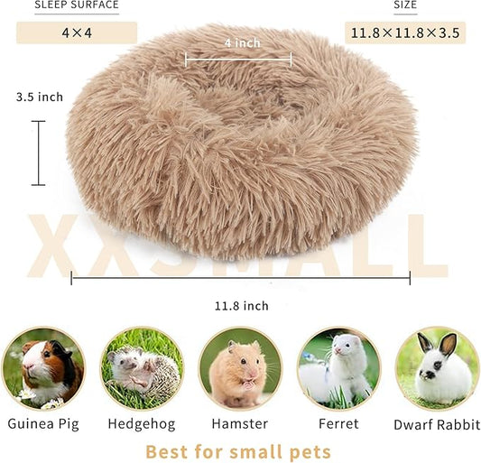Rabbit Bed for Indoor Bunnies Guinea Pig Bed for Guinea Pig, Bunny, Chinchilla, Ferret, Rabbit and Other Small Pets Brown