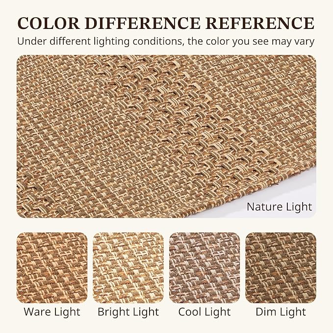 6x9 Area Rugs for Living Room – Machine Washable Boho Woven Rug with Non-Slip Backing, Large Living Room Rug, Mats for Bedroom, Dining Room, Home Office – Soft & Durable, Pet Friendly