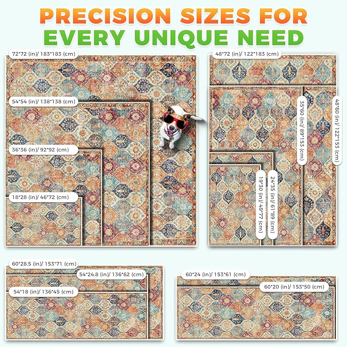 Hompet 2 Pack Super Absorbent Dog Door Mat for Muddy Paws, Washable Pee Pads for Dogs, Reusable Puppy Training Pads, Quick Dry Non-Slip Pet Entryway Rug, Leak-Proof Potty Pad for Indoor Floors 54x54