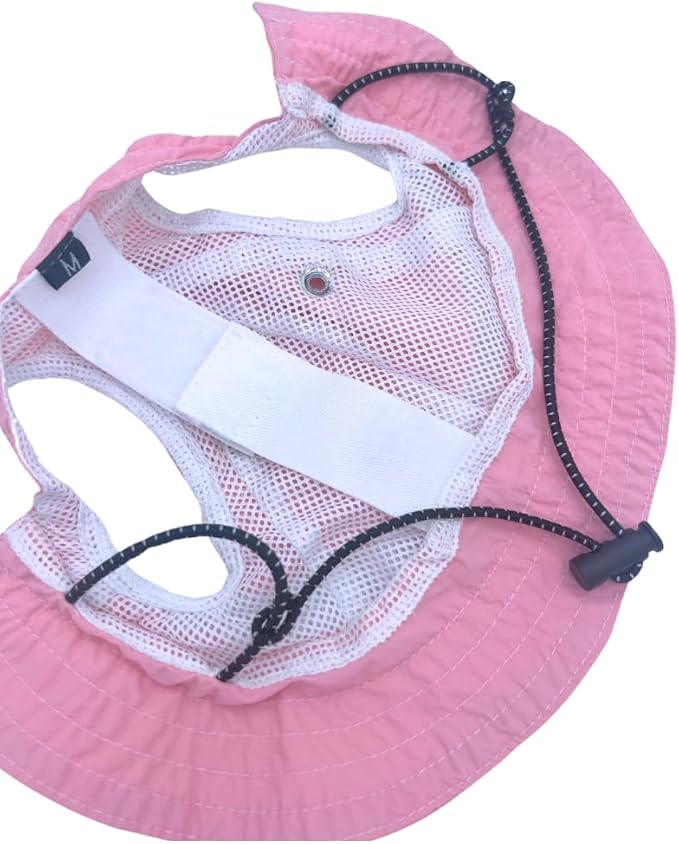 Dog Hat with Ear Hole for Large Dog Sunscreen Summer Bucket Hats Cat Suncare Cooling Outdoor Hat Sun Protection Pet Caps (Blue, X-Large)