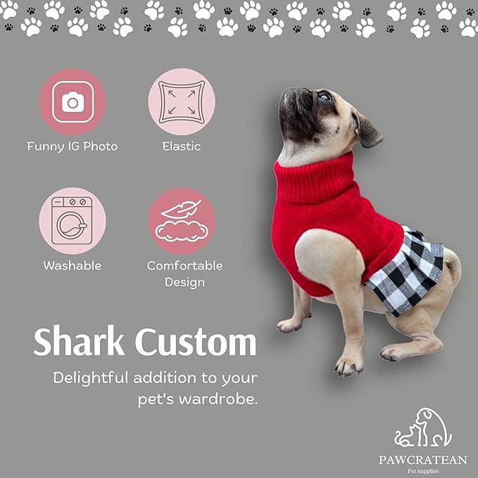 Pet Custom Dog Custom Cat Custom Hoodie, Sporty Look, Funny Gift, Halloween Holiday (Shark with Hat, Medium)