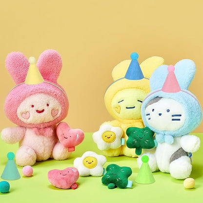 12pcs Mini Party Hats for Stuffed Animals, Macaron Hats for Dolls Dog Cat Rabbit Puppies Birthday Party Cone Hats Photo Prop